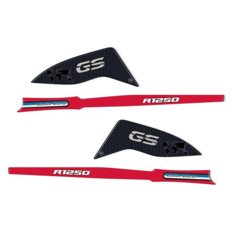 3D handguard stickers compatible with BMW R 1250 GS 2019-2023 motorbikes