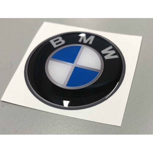 ADESIVO tondo in Resina 3D LOGO Compatibile per BMW AUTO-MOTO Diametro 50 mm 2