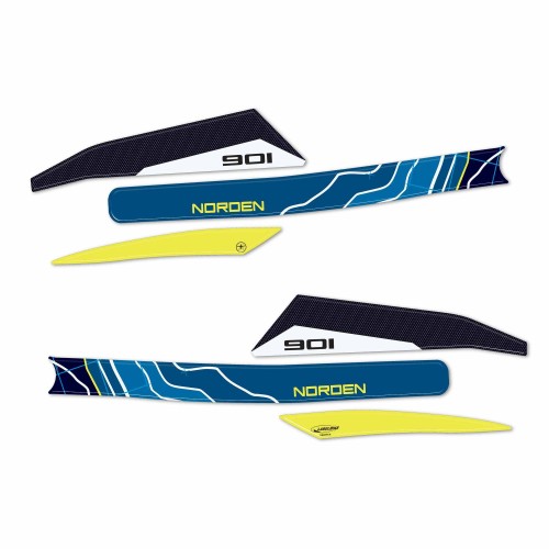 Adesivi 3D Protezioni Paramani moto compatibili con Husqvarna Norden 901 2023-25 2