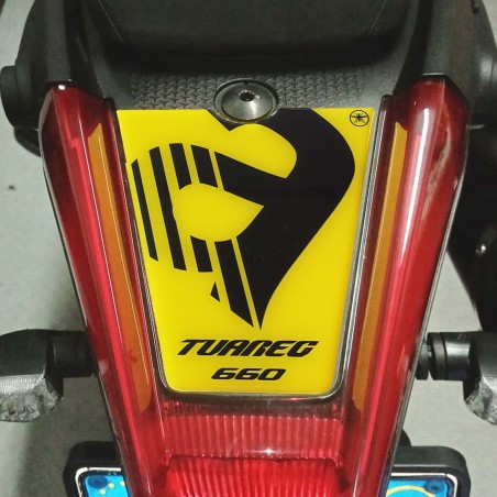 Adesivo 3D Protezione codino moto compatibile con Aprilia Tuareg 660 2022-25