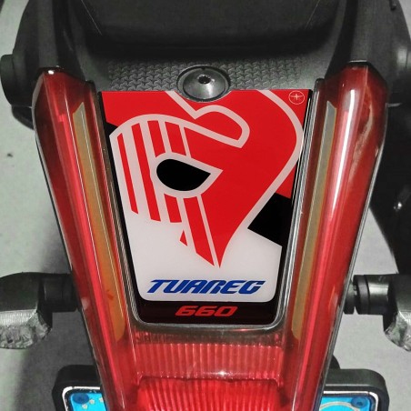 Adesivo 3D Protezione codino moto compatibile con Aprilia Tuareg 660 2022-25