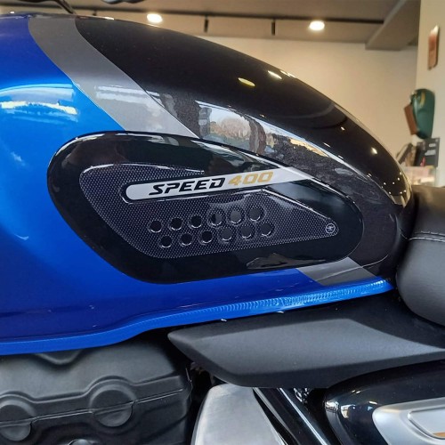 Side Protectors 3D Stickers motorbike tank compatible with Triumph Speed 400