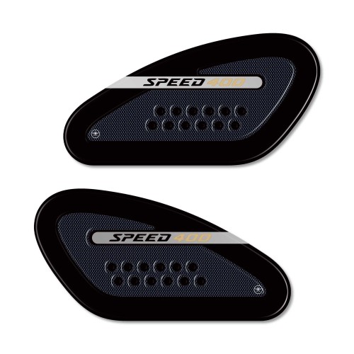 Protections latérales 3D Stickers réservoir moto compatible avec Triumph Speed 400 2