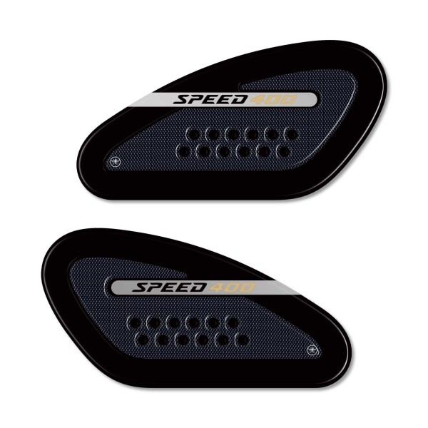 Protections latérales 3D Stickers réservoir moto compatible avec Triumph Speed 400