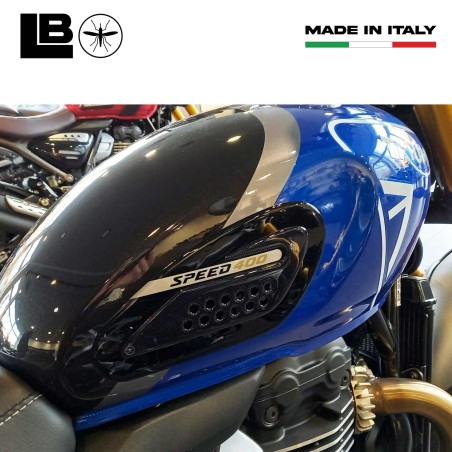 Side Protectors 3D Stickers motorbike tank compatible with Triumph Speed 400