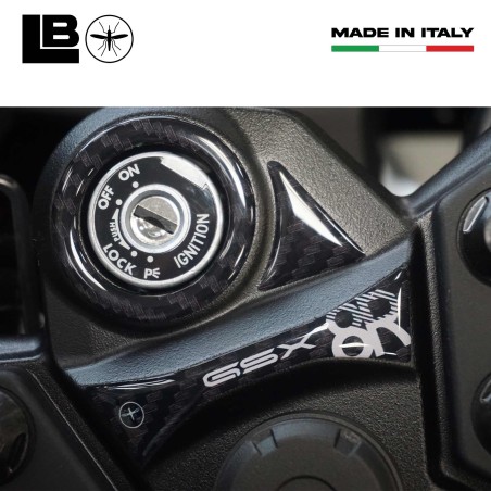 Adesivo 3D Protezione Zona Chiave accensione moto compatibile con Suzuki GSX-8R