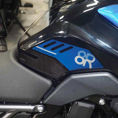 Protezioni Laterali serbatoio moto Adesivi Gel 3D compatibili con Suzuki GSX-8R