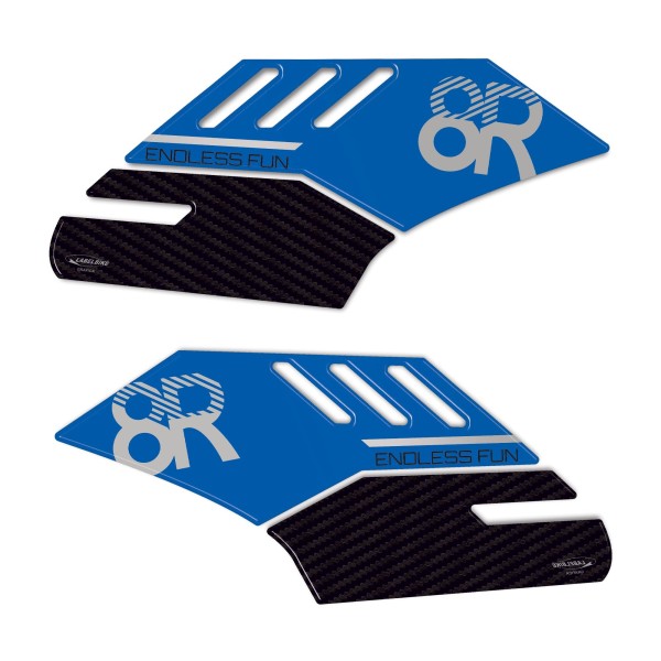 Protezioni Laterali serbatoio moto Adesivi Gel 3D compatibili con Suzuki GSX-8R