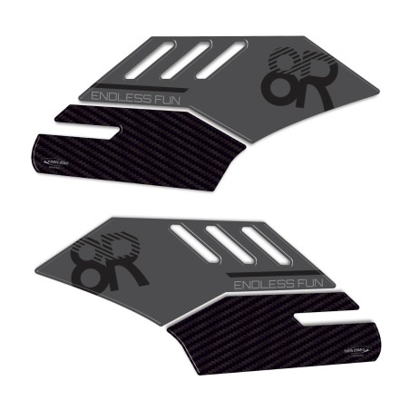 Protezioni Laterali serbatoio moto Adesivi Gel 3D compatibili con Suzuki GSX-8R