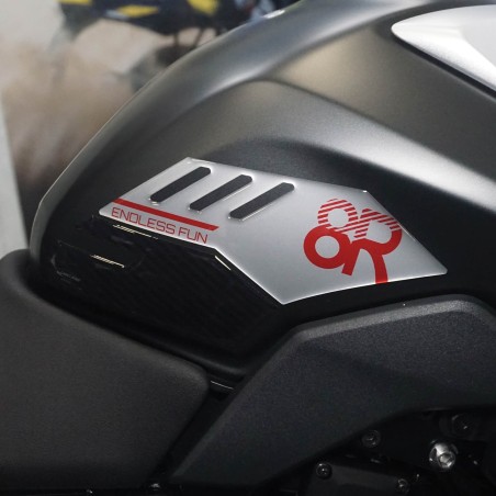 Protezioni Laterali serbatoio moto Adesivi Gel 3D compatibili con Suzuki GSX-8R