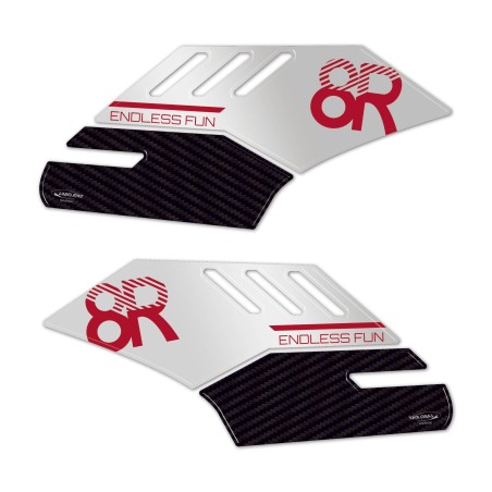 Protezioni Laterali serbatoio moto Adesivi Gel 3D compatibili con Suzuki GSX-8R