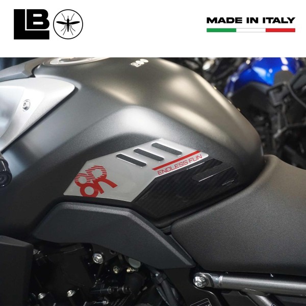 Protezioni Laterali serbatoio moto Adesivi Gel 3D compatibili con Suzuki GSX-8R