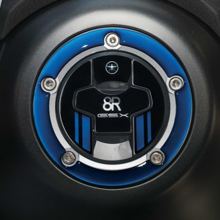 Protezione tappo serbatoio moto Adesivo Gel 3D compatibile con Suzuki GSX-8R
