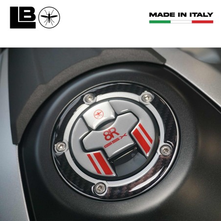 Protezione tappo serbatoio moto Adesivo Gel 3D compatibile con Suzuki GSX-8R
