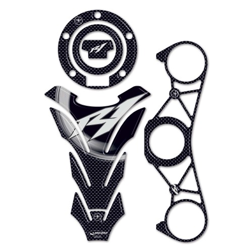 KIT ADHESIVOS 3D Gel Resina para MOTO compatible YAMAHA YZF R1 2009 a 2011