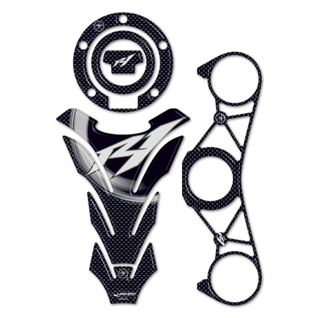 KIT ADHESIVOS 3D Gel Resina para MOTO compatible YAMAHA YZF R1 2009 a 2011