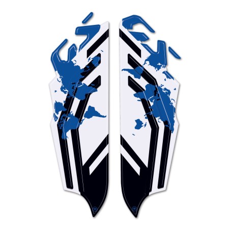 Adesivi 3D protezioni laterali serbatoio moto compatibile con BMW F800 GS 2024