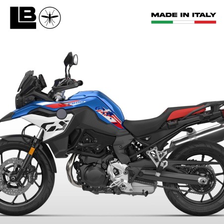 Adesivi 3D protezioni laterali serbatoio moto compatibile con BMW F800 GS 2024