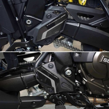Stickers 3D compatibles avec les protections de talons de la moto Suzuki V-Strom 800RE