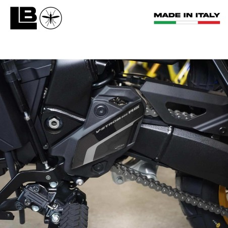 3D Stickers compatible with Suzuki V-Strom 800RE Motorcycle Heel Protectors