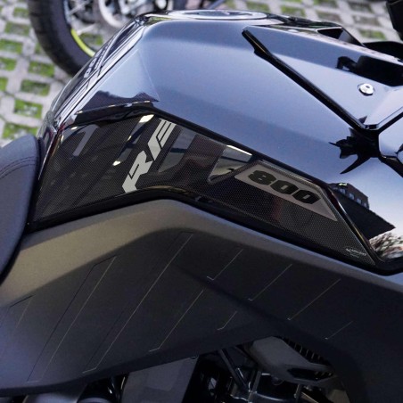 3D stickers compatible with Suzuki V-Strom 800RE Tank side protectors