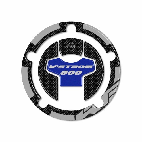 Adhesivo 3D compatible con Suzuki V-Strom 800RE Protección tapa depósito moto 2