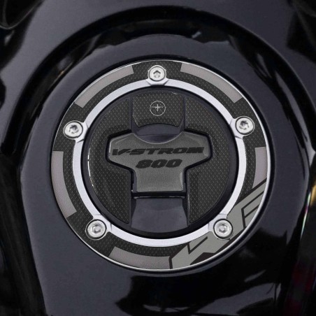 Sticker 3D compatible avec Suzuki V-Strom 800RE Protection de bouchon de réservoir moto