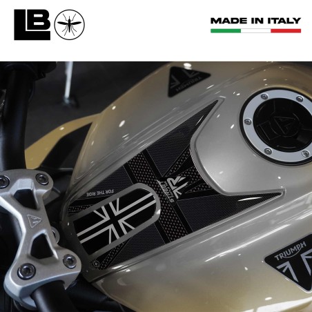 Motorbike Tank Pad Sticker compatible with Triumph Street Triple 765 R 2023-24