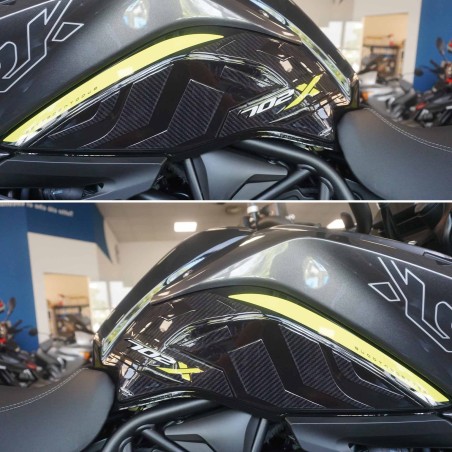 Stickers 3D Motorcycle Tank Side Protectors compatible with Benelli TRK 702X