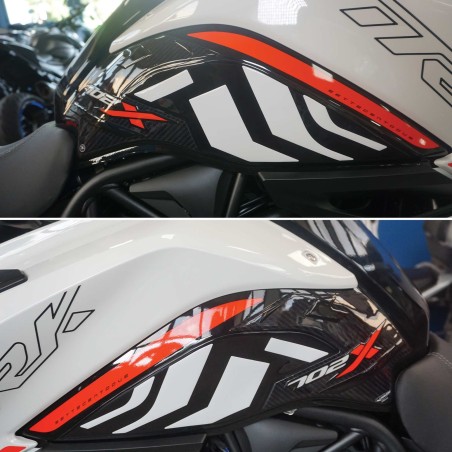 Pegatinas 3D Protectores laterales de depósito de moto compatibles con Benelli TRK 702X