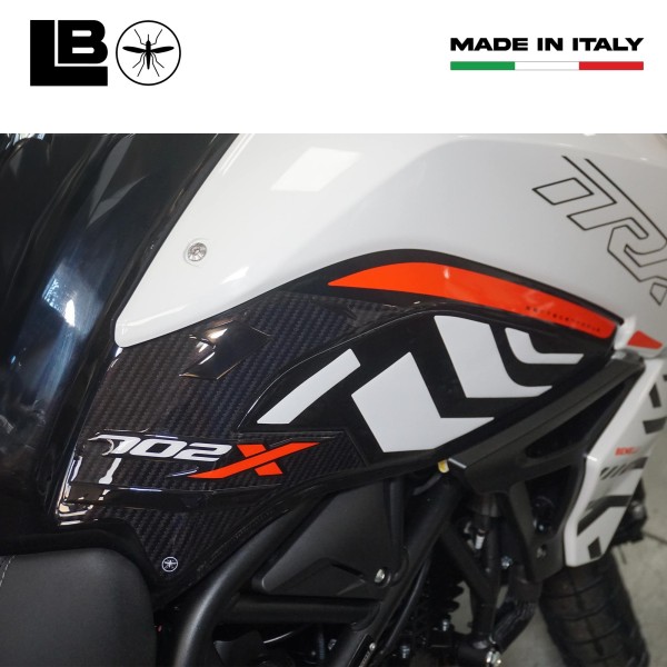 Stickers 3D Motorcycle Tank Side Protectors compatible with Benelli TRK 702X