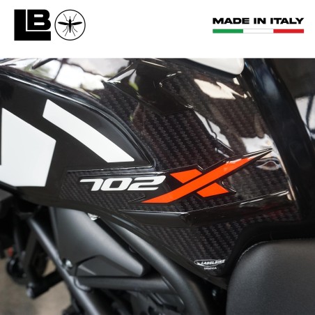 Stickers 3D Motorcycle Tank Side Protectors compatible with Benelli TRK 702X
