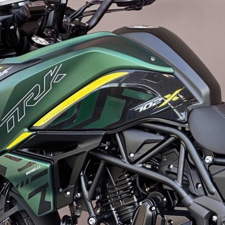 Pegatinas 3D Protectores laterales de depósito de moto compatibles con Benelli TRK 702X