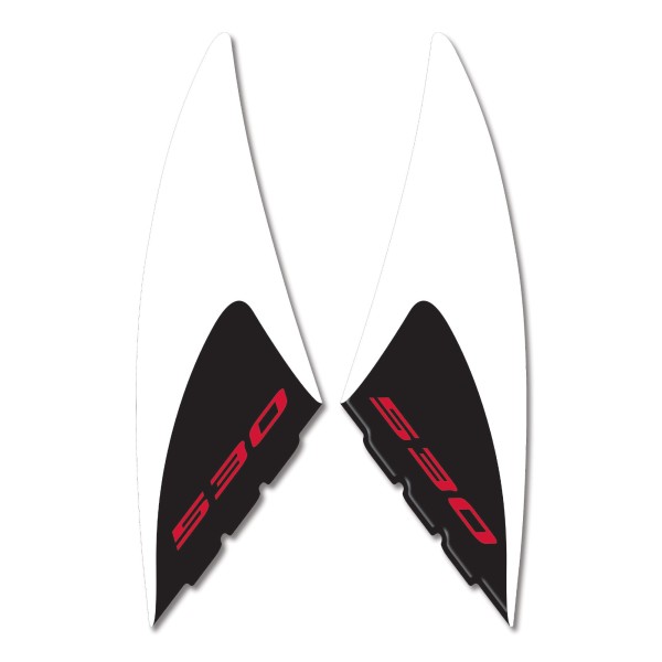 Kit 2 ADESIVI in RESINA TMAX 530 Stickers 3D PROTEZIONE GRAFFI YAMAHA 2012-2016