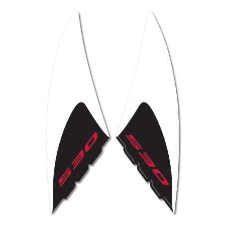 Kit 2 ADESIVI in RESINA TMAX 530 Stickers 3D PROTEZIONE GRAFFI YAMAHA 2012-2016