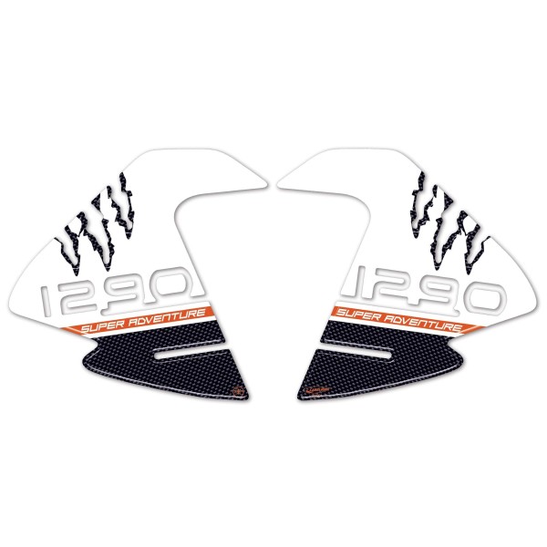 3D SIDE PROTECTIONS TANK SIDE ADHESIVES x compatible KTM 1290 SUPER ADVENTURE