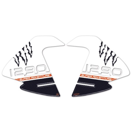 ADESIVI 3D PROTEZIONI LATERALI SERBATOIO x compatibili KTM 1290 SUPER ADVENTURE