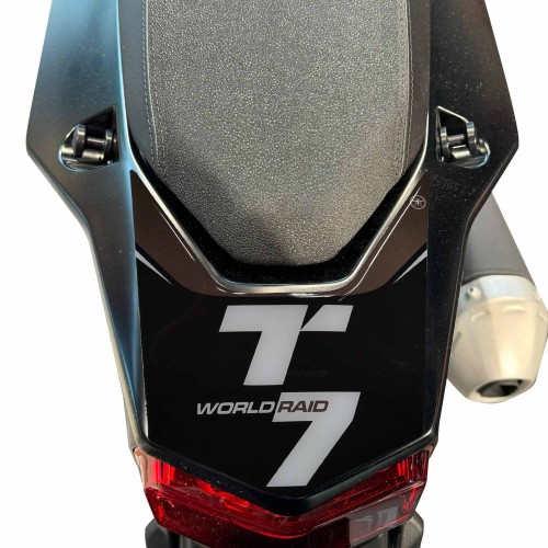 Adhesivo cola 3D moto compatible con Yamaha Tenere 700 World Raid 2022-24 Negro