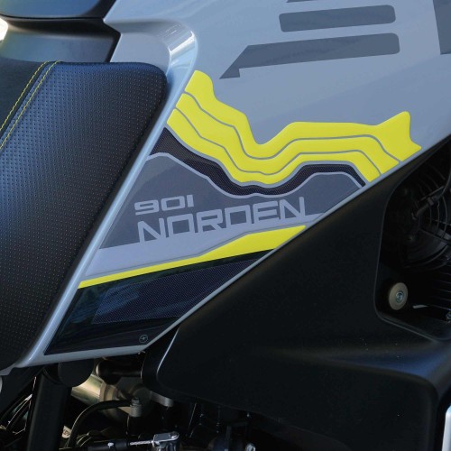 Adhesive tank side protectors compatible with Husqvarna Norden 901 2024