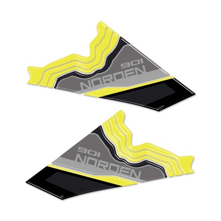 Protectores laterales de depósito adhesivos compatibles con Husqvarna Norden 901 2024