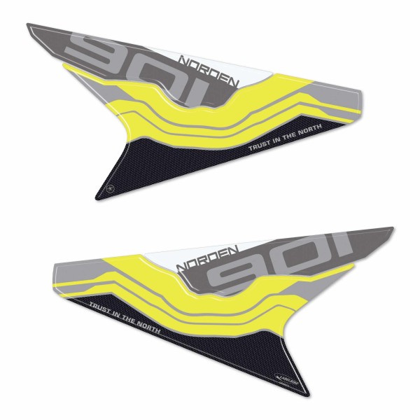 Adesivi 3D Fianchi laterali coda moto compatibili con Husqvarna Norden 901 2024