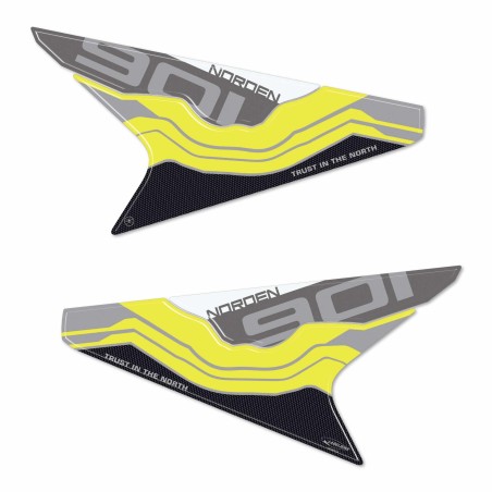 Adesivi 3D Fianchi laterali coda moto compatibili con Husqvarna Norden 901 2024