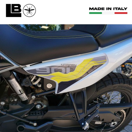 Adesivi 3D Fianchi laterali coda moto compatibili con Husqvarna Norden 901 2024