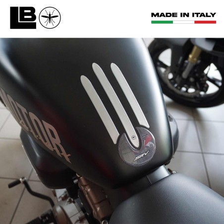 Protection de réservoir moto Sticker 3D en résine gel compatible avec QJ Motor SRV 300