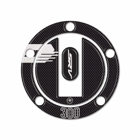 Protection adhésive 3D du bouchon de réservoir moto compatible avec QJ Motor SRV 300