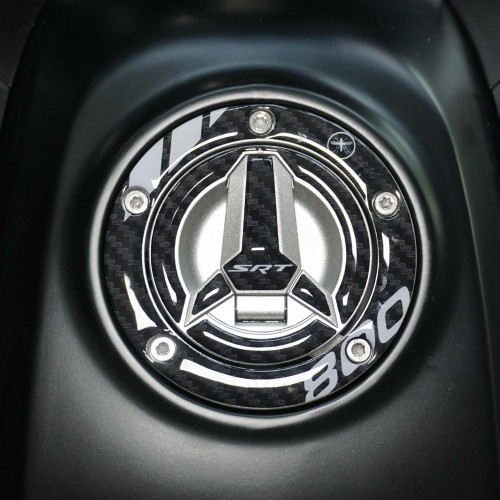 Sticker 3D Tank cap protection motorbike compatible with QJ Motor SRT 800 SX