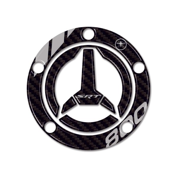 Autocollant 3D Bouchon de réservoir protection moto compatible avec QJ Motor SRT 800 SX