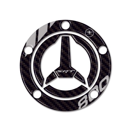 Autocollant 3D Bouchon de réservoir protection moto compatible avec QJ Motor SRT 800 SX