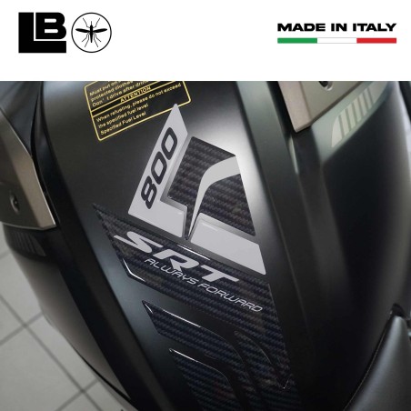 Adhesive tank protection sticker compatible with QJ Motor SRT 800 SX