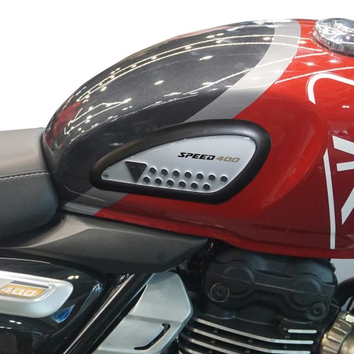 Adesivi 3D Protezioni Fianchi Serbatoio moto compatibile con Triumph Speed 400